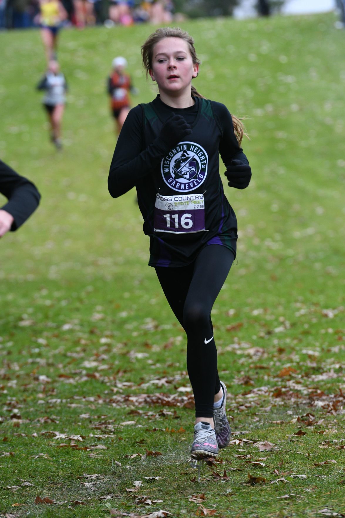 WIAA state cross country photo: Samantha Herrling, Wisconsin Heights/Barneveld